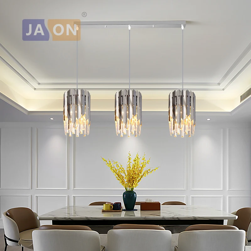 Imagem -04 - Luminária Pendente Dourada e Prateada Pendente Oval de Led com Lustre Luzes Suspensas para Sala de Jantar