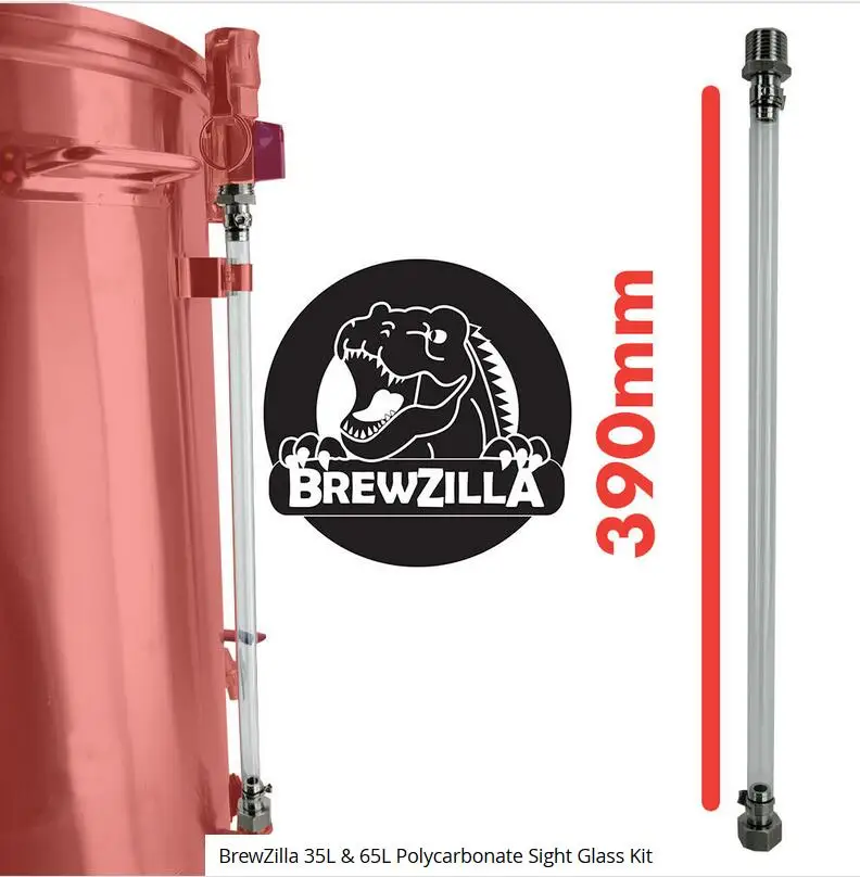 Kegland BrewZilla 35L & 65L Polycarbonate Sight Glass Kit For Gen3 Or Earlier homebrew