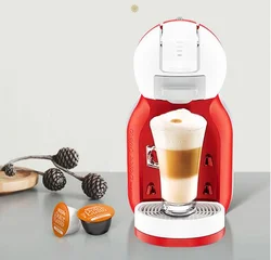 Nescafe Dolce Gusto household Capsule Coffee Machine Home red Automatic Office Mini Me Electric drip cafe maker Auto milk foam