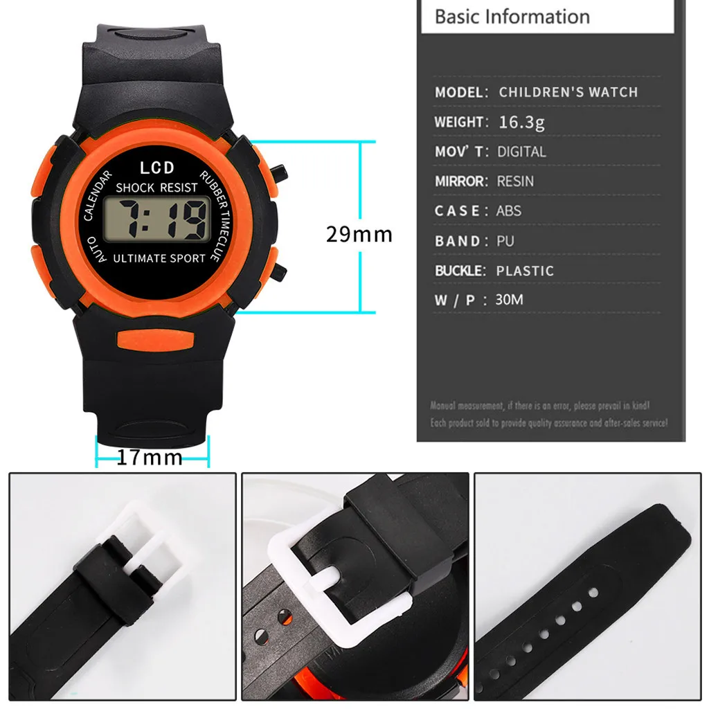 Montre de sport numérique étanche pour enfants, montre-bracelet électronique LED, montre de fitness Bluetooth, heures pour enfants