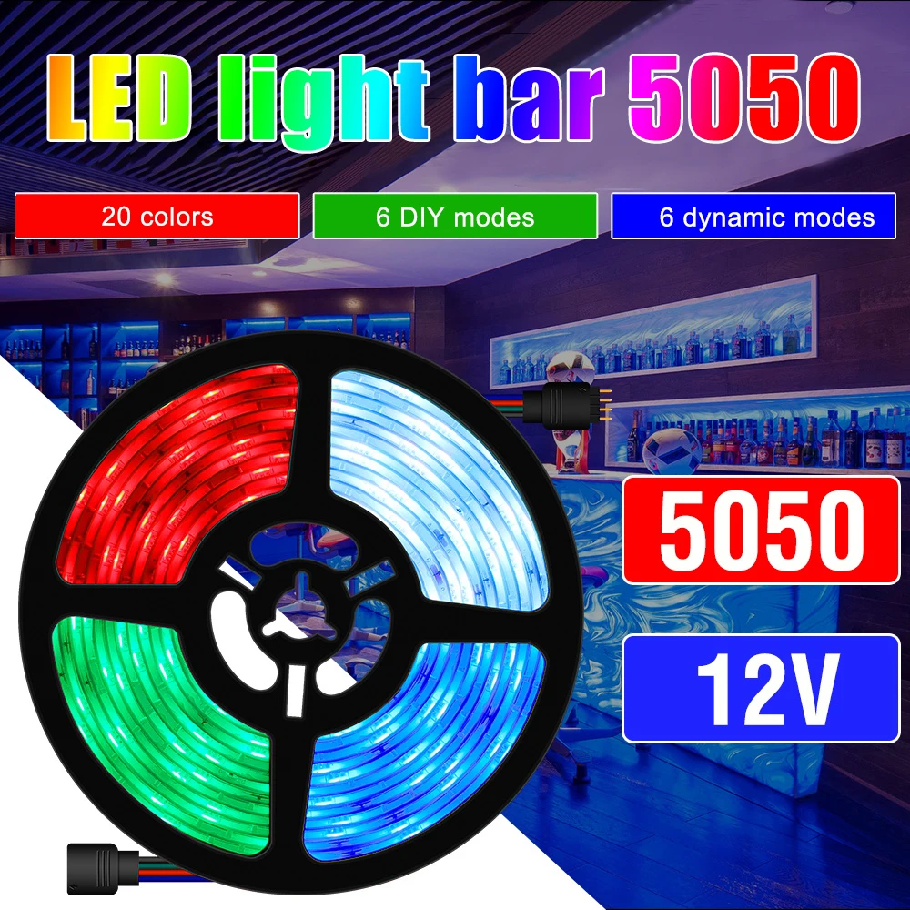 10/20m Led Strip Licht 5050 Bluetooth EU/UK/US Remote led lamp Licht 8 lighting modes led strip light luces led para habitacion