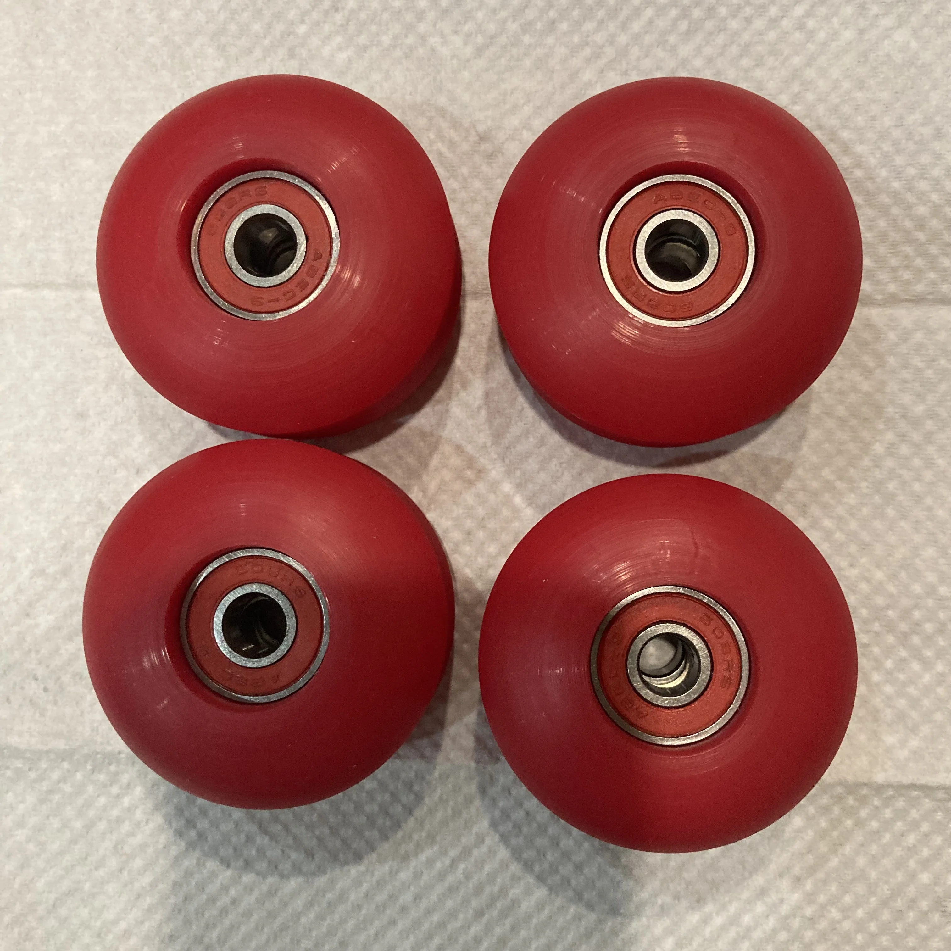 Hard Wheels Bearing Set, Stunt Skate Boards, DIY Wheel Parts, Replacement Supply, Free Post, 52mm PU Wheel, 95A, 4 Pcs