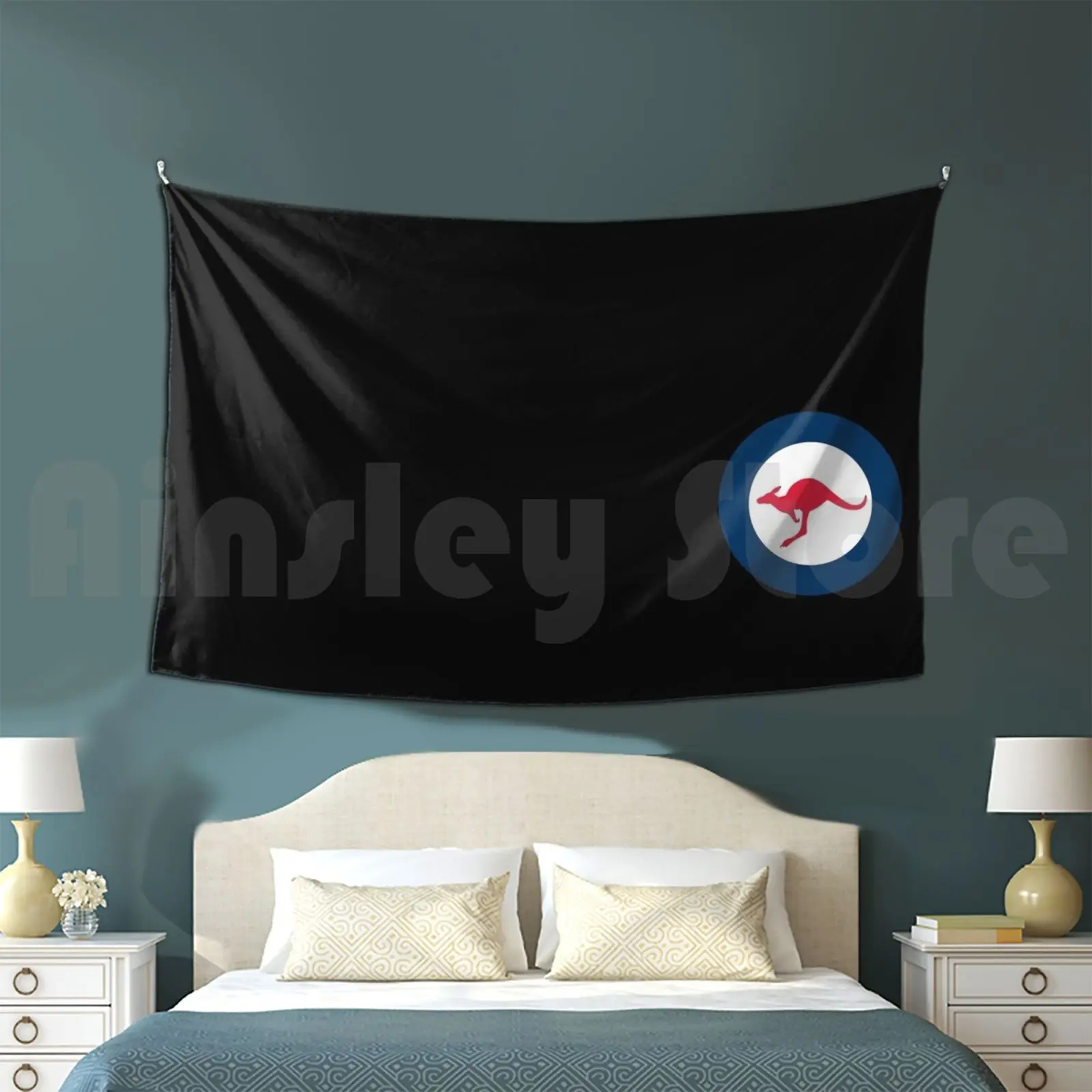 Raaf Royal Australia Air Force Rondel Tapestry Living Room Bedroom Enigmaticone Raaf Australia Aus Air Force Rondel Australian