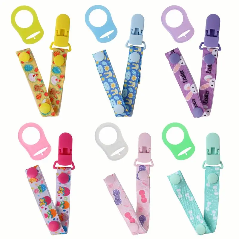 2020 New Baby Pacifier Chain with Holder Clip Adapter for MAM Rings Soother Leash Strap P31B