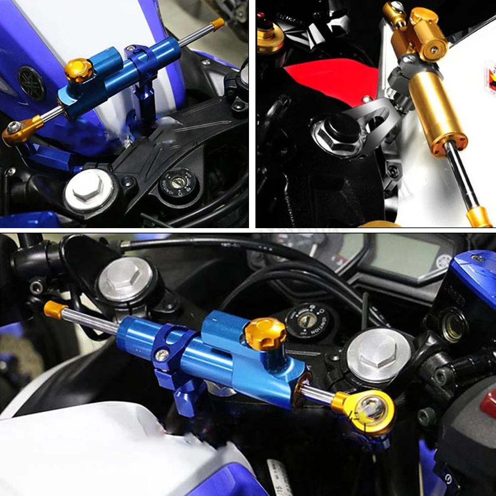 Cnc Motorcycle Damper Steering Stabilize Damper Bracket Mounting Holder Kit For YAMAHA YZF R3 YZFR25 MT-03 MT-25  2013-2016