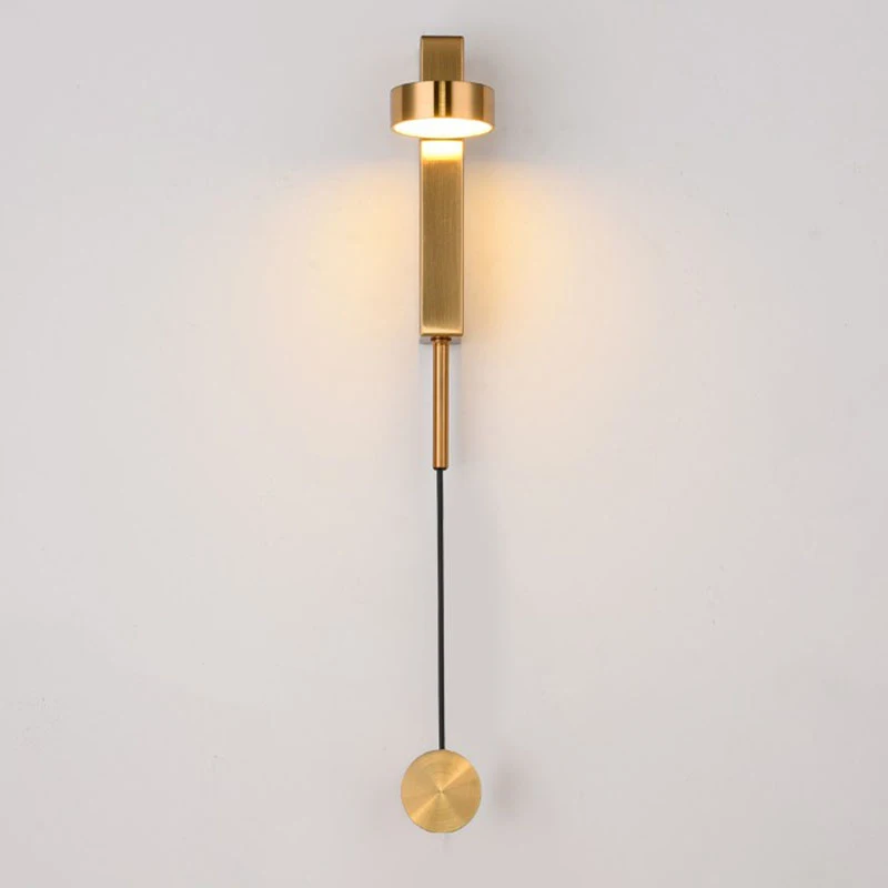 Led Indoor Wall Lamps Rotation Dimming Switch Wall Light Modern Stai Wall Decorate Wall Sconce Livingroom Gold Black Luminaire