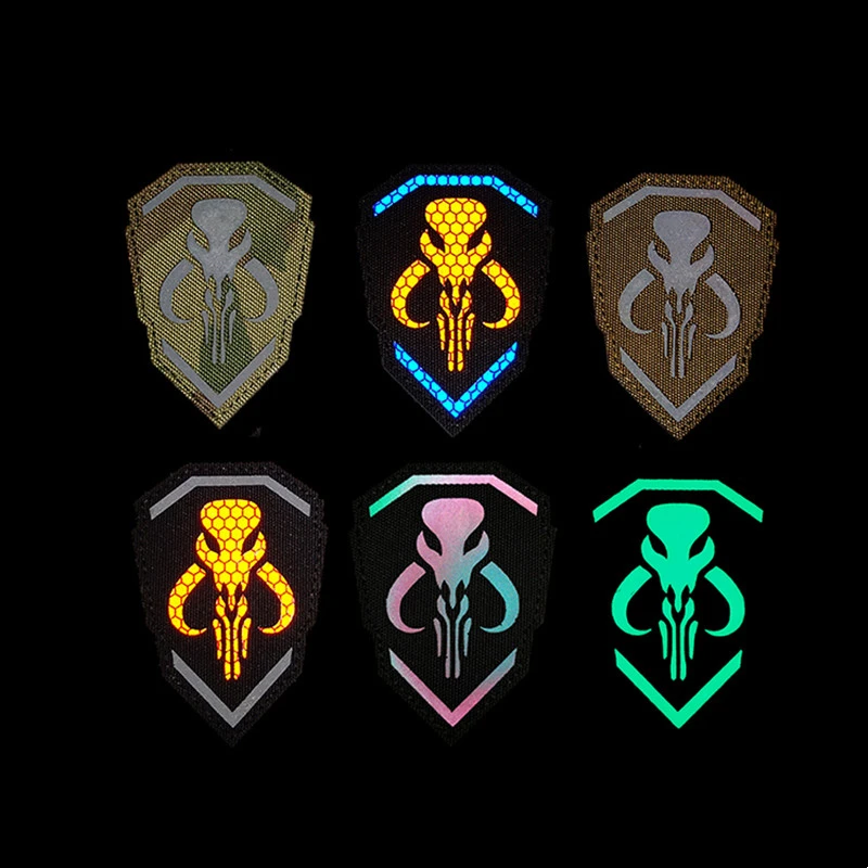 Bounty Hunter IR Reflective Nylon Badges Military Tactical Luminous Patches For Clothing Backpack Caps Armband Stickers