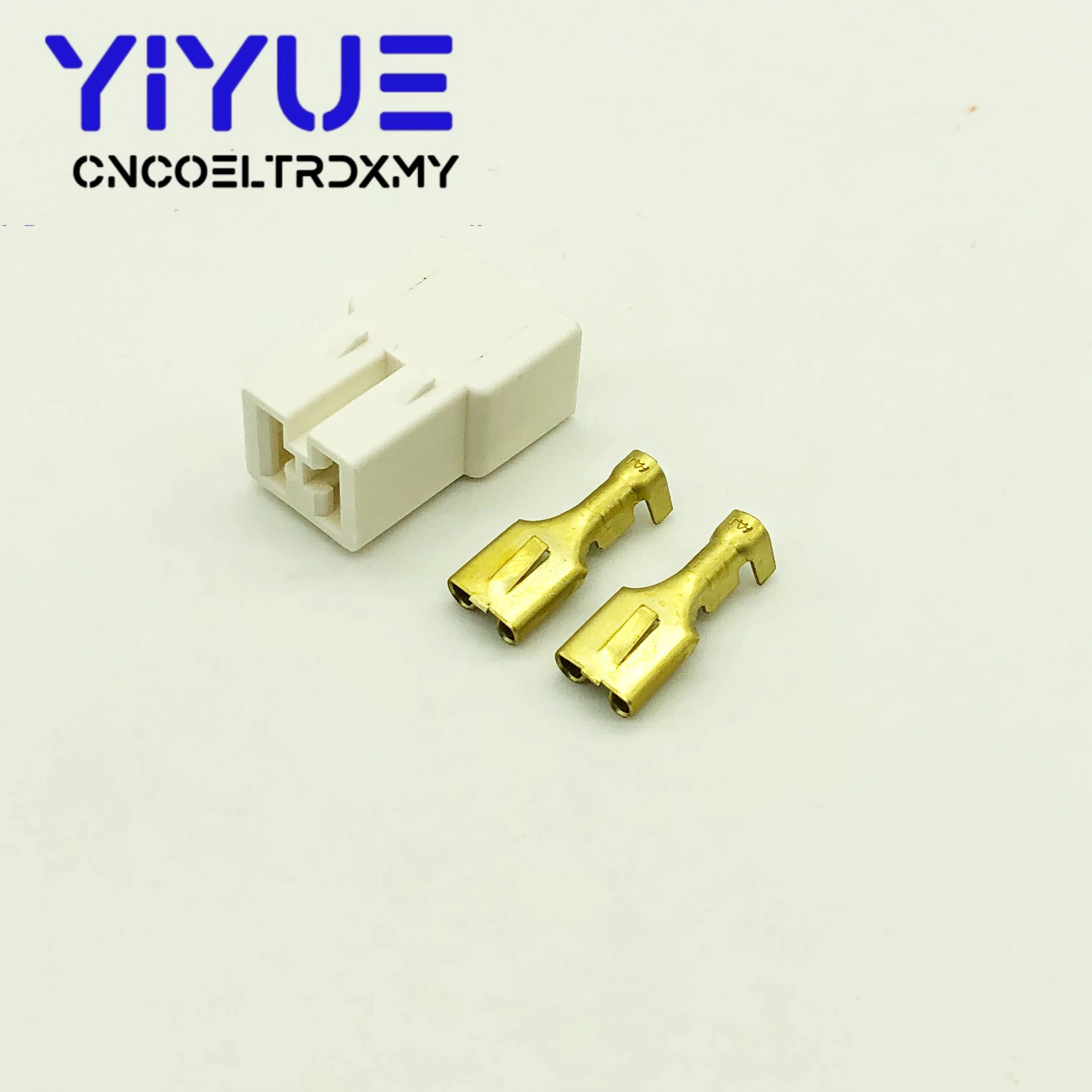 5Set 6.3mm connector 2P 2 pin Electrical 6.3 Connector Male socket plug for Motorcycle Car