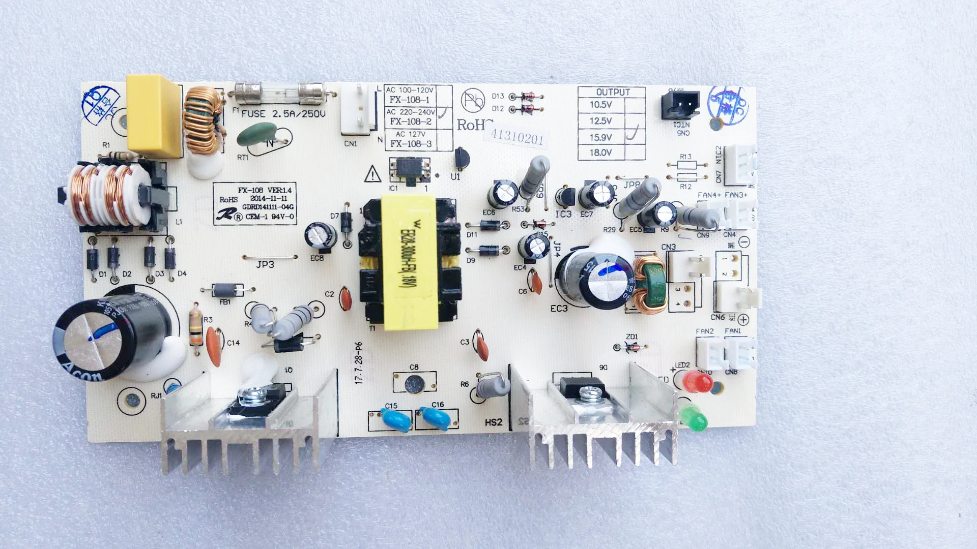 

FX-108-1 Wine Cabinet Power Board Accessories FX-108-2/1 Computer Board Main Board Wine Cabinet Computer Board 15.9V 110V