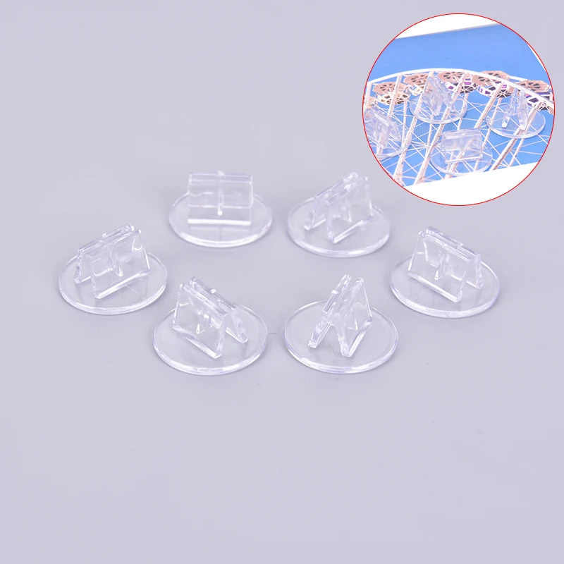 10 Pieces Plastic Cards Stand Unique Transparent Fixed Props for 2mm Paper Board Games Cards