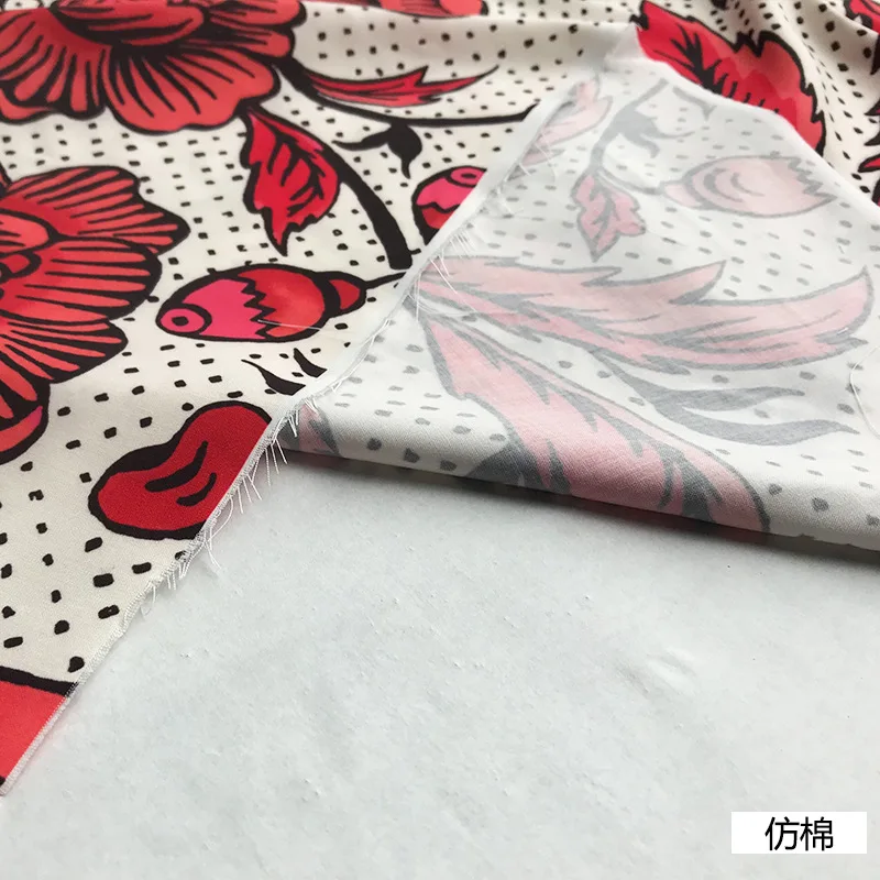 Italian Brand Printed Polyester Fabric for Shirt Dress Fashion DIY Sewing Fabrics Wholesale Cloth per Meter Material