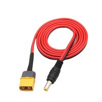 1 Meter 8A Amass Male Connector Adapter XT60 XT30 T Plug to DC 5.5 2.1 Silicone Charging Cable Wire Power Supply for FPV Drone