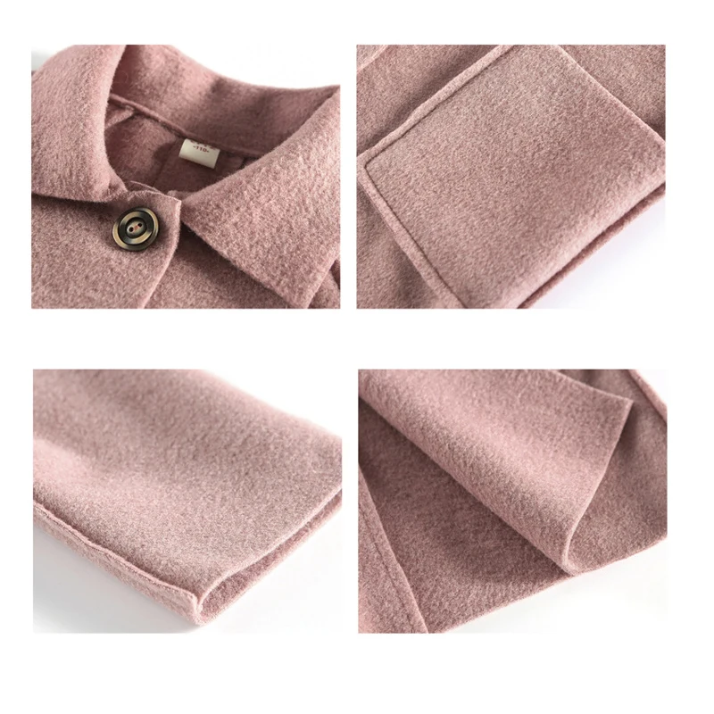 Casacos de lã falsa para meninas adolescentes, longos casacos bege, casacos quentes, casaco fino para criança, moda vintage, 7 8 10 12 anos, outono