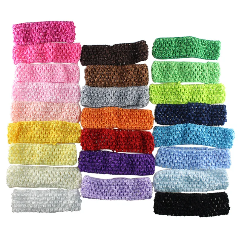 Bandes de Sauna au Crochet pour Bébés Bol, Bandeau artificiel astique Extensible, Tutu à la Taille, Fourniture de Robe Tudu, 7cm, 2.75 Pouces, 5