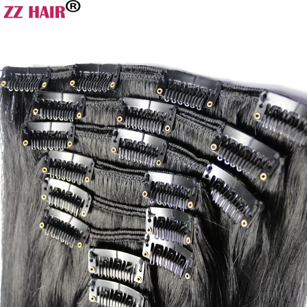 ZZHAIR 100% estensioni dei capelli umani brasiliani Remy 16 \