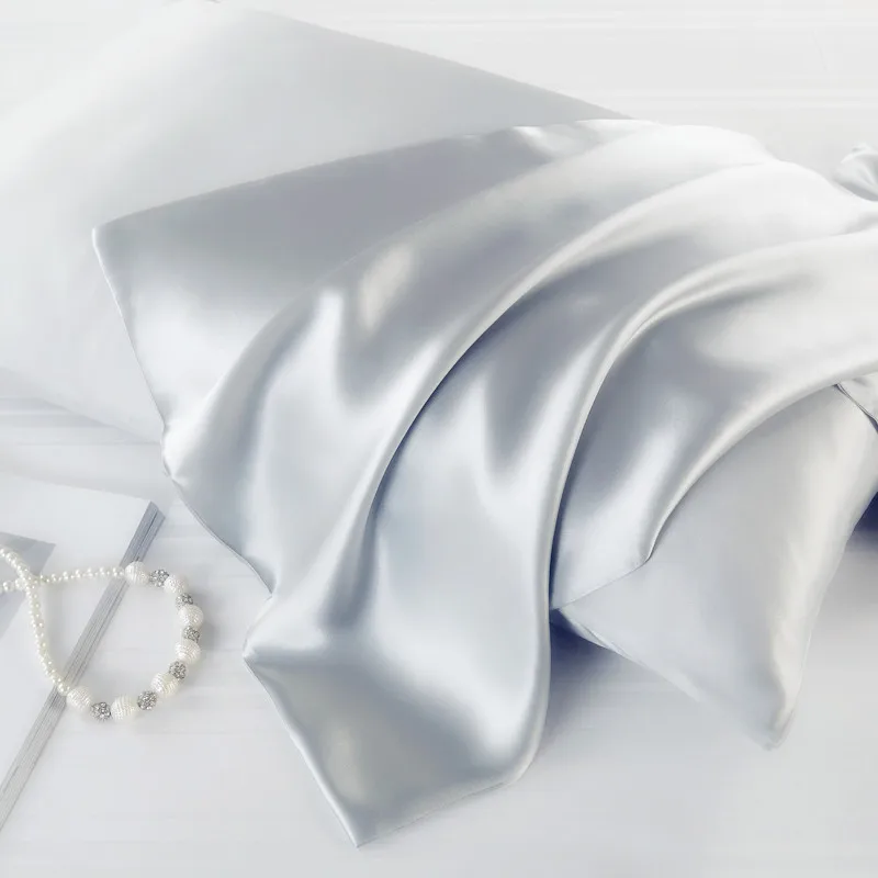 1PC Luxury Satin Pillowcase with Zipper (Silky Satin Pillow Case for Hair)