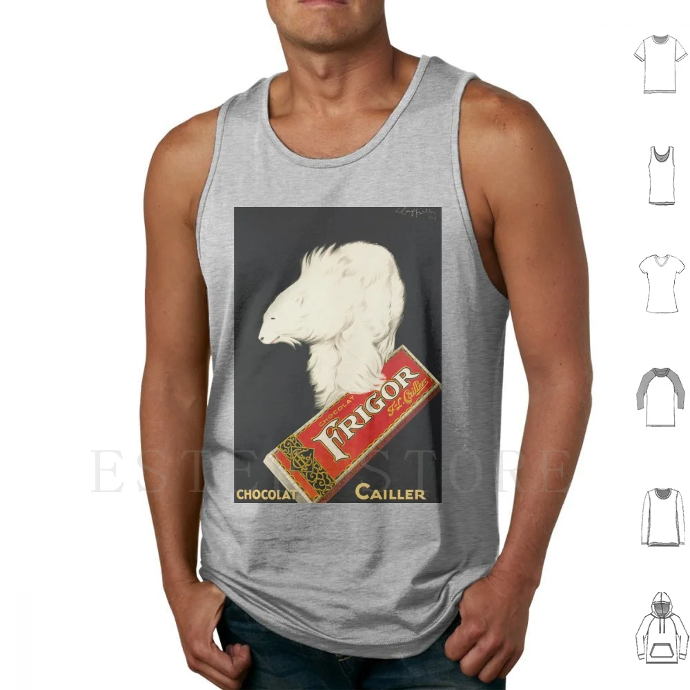 Leonetto Cappiello-Chocolat Frigor , 1929 , Art Deco Poster Tank Tops Vest Cotton 1920 1930 1920s 1930s Art Art Art Art