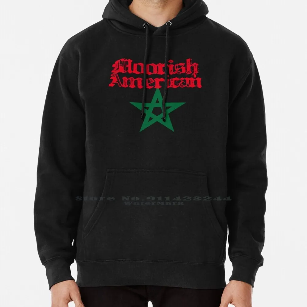 100% Moorish America Hoodie Sweater 6xl Cotton Moors Moorish Science Islam Religion American Black People Black History New