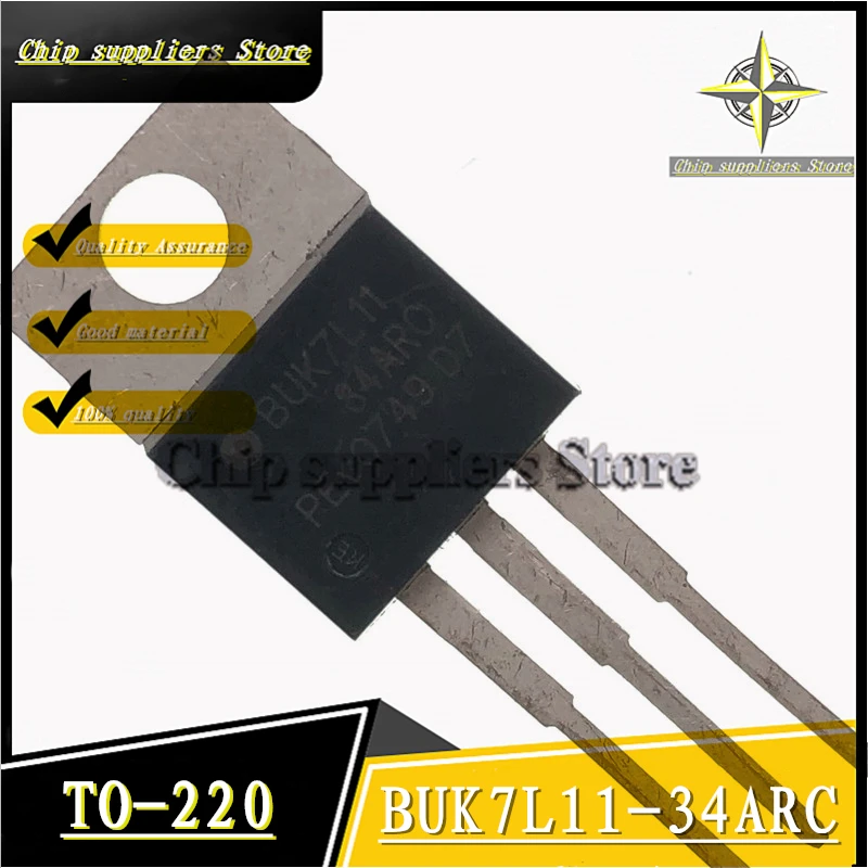 10PCS-20PCS// BUK7L11-34ARC TO-220 BUK7L11 75A 34V transistor Nwe Fine materials 100%quality