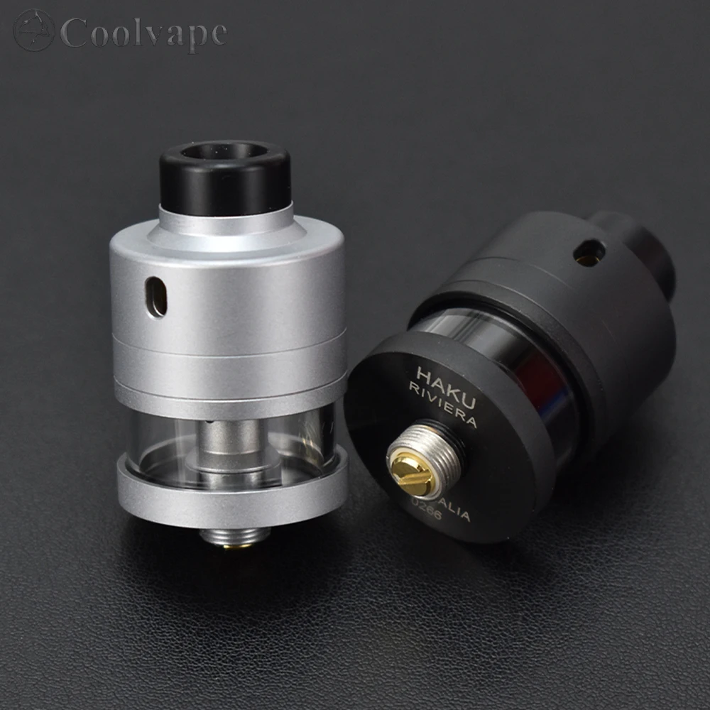 SXK هاكو ريفييرا RDTA e السجائر البخاخة 22 مللي متر 2 مللي 316ss لفائف واحدة مع Squonk المغذي من الأسفل دبوس vs Dvarw mtl fl rta