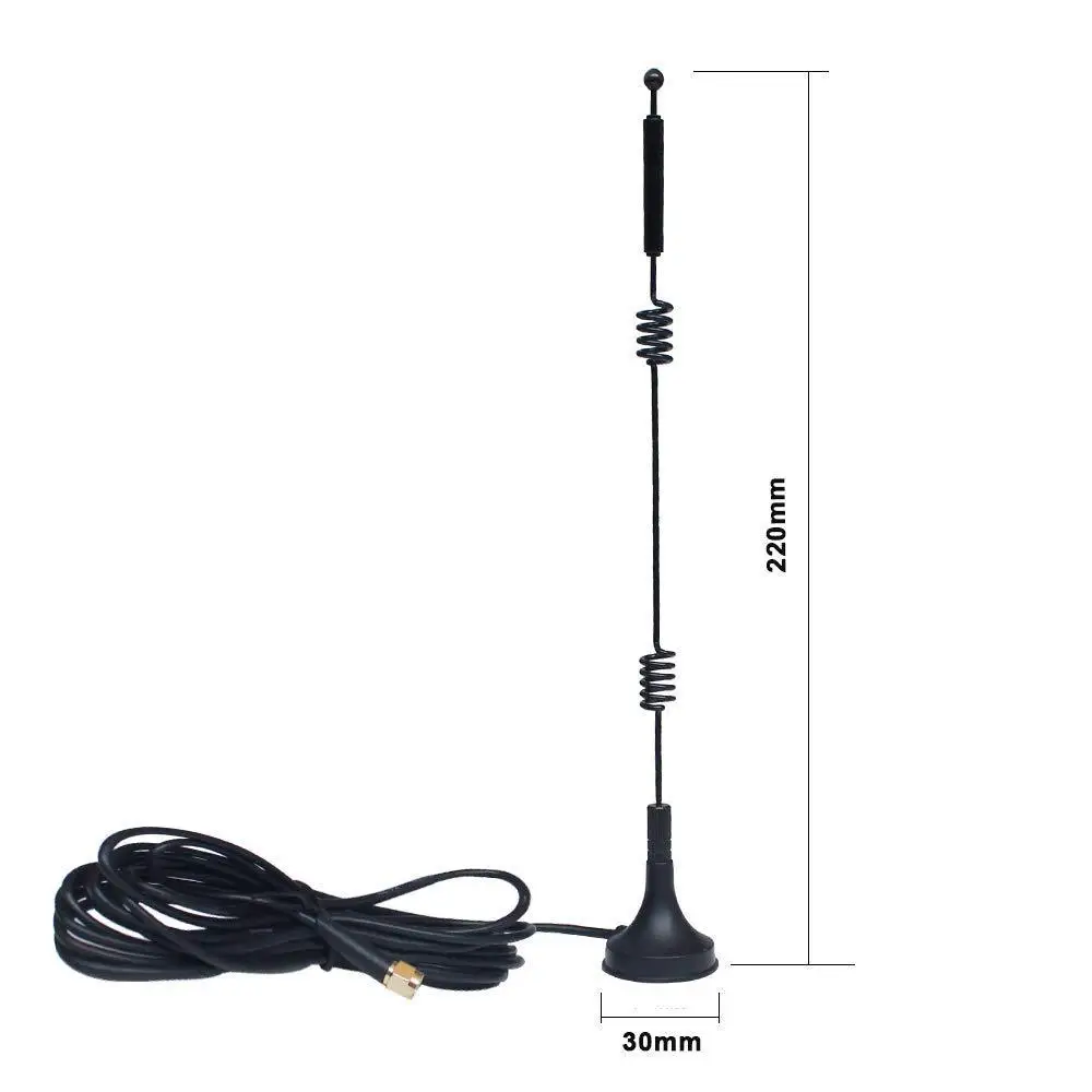 12dbi WIFI Antenna 2.4G/5.8G Dual Band Pole Antenna SMA Male with Magnetic Base For Router Camera Signal Booster1