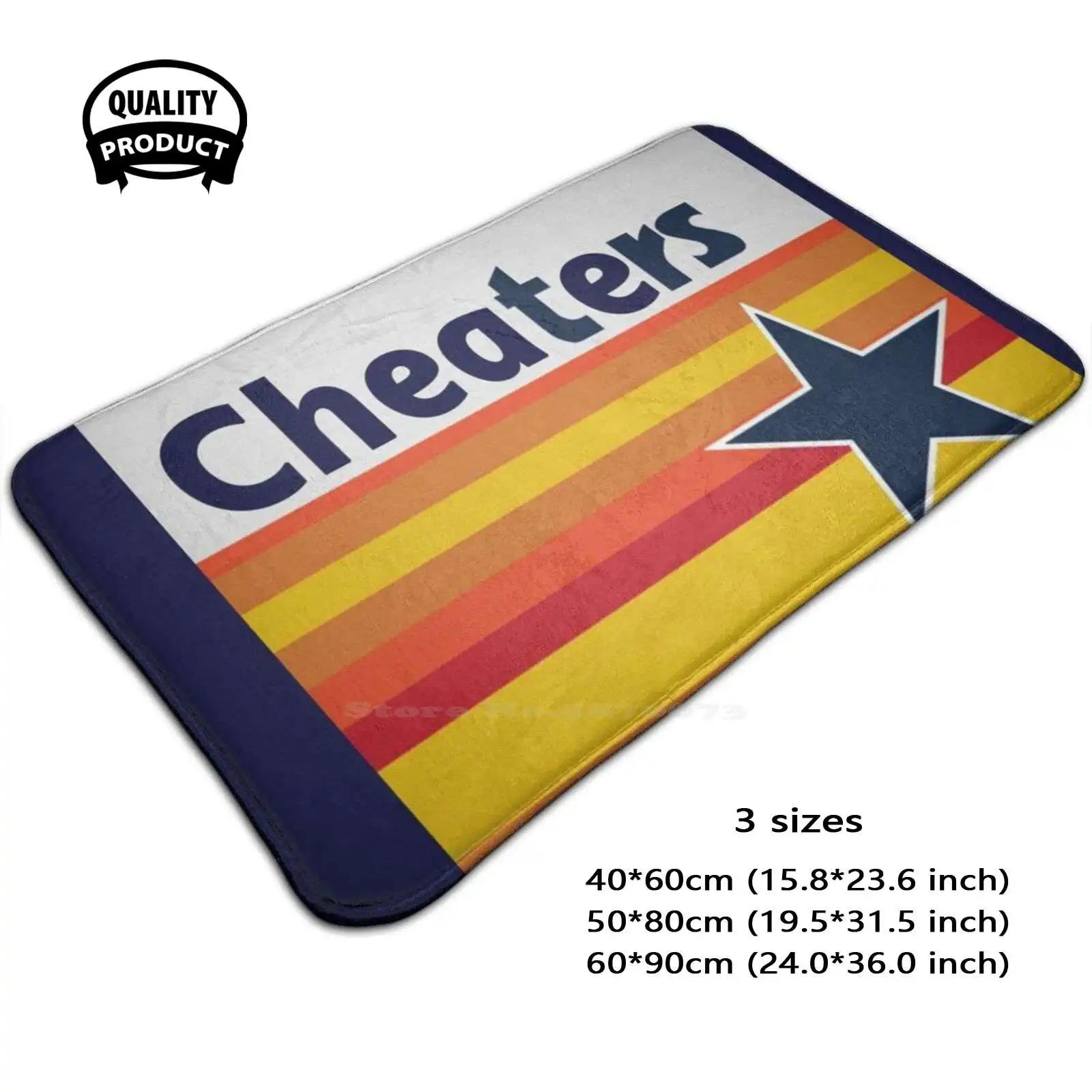 - Cheaters Soft Cushion Home Carpet Door Mat Car Rug Jose Altuve Justin Verlander George Springer Gerrit Cole Gerritt Cole