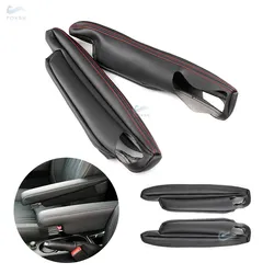 For Land Rover Freelander 2 2007 2008 2009-2015 2pcs Car Accessories Driver & Passenger Side Seat Armrest Handle Leather Cover