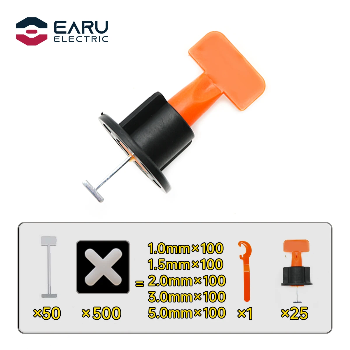 601pcs/set Level Wedges Tile Spacers For Flooring Wall Tile Spacer Carrelage Tile Leveling System Leveler Locator Spacers Plier