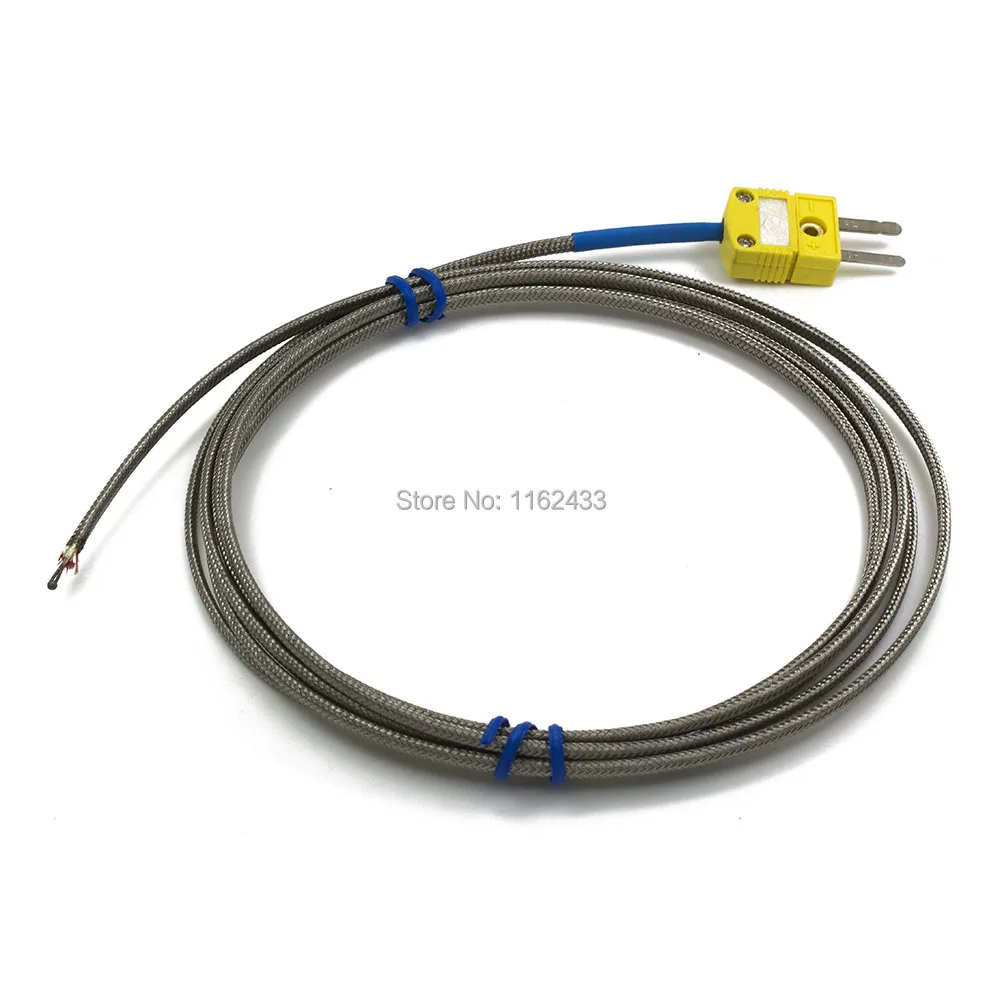 FTARW03 4m high temperature resistance metal screening cable wire head plug connection thermocouple temperature sensor