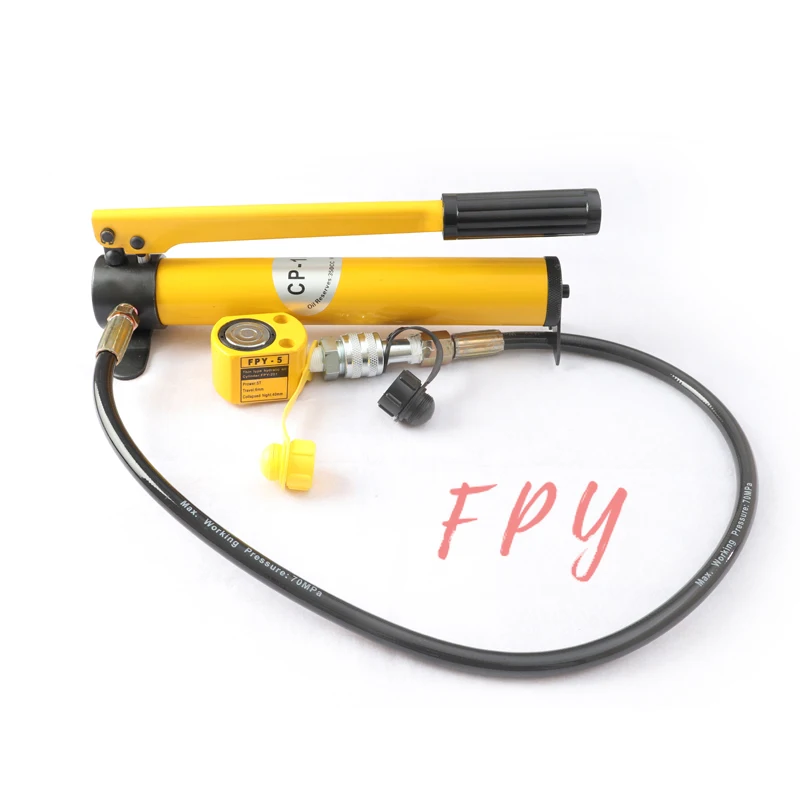 Thin Type Hydraulic Cylinder FPY-5 Hydraulic Lifting Jack with CP-180 Hydraulic Manual Pump