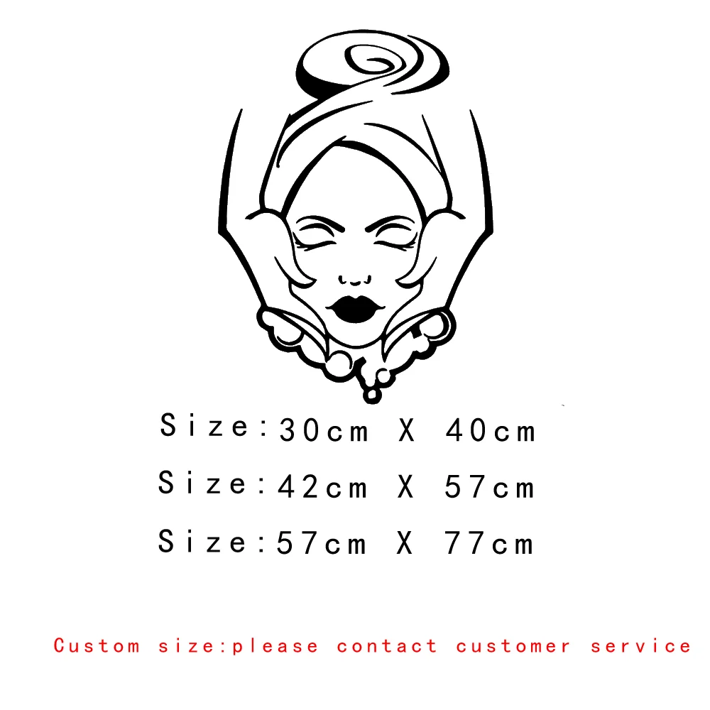 Funny Spa Wall Art Decal Wall Art Sticker Murals For Spa Room Vinyl Decals Wallpaper Beauty Salon Stickers Mural Poster image 2