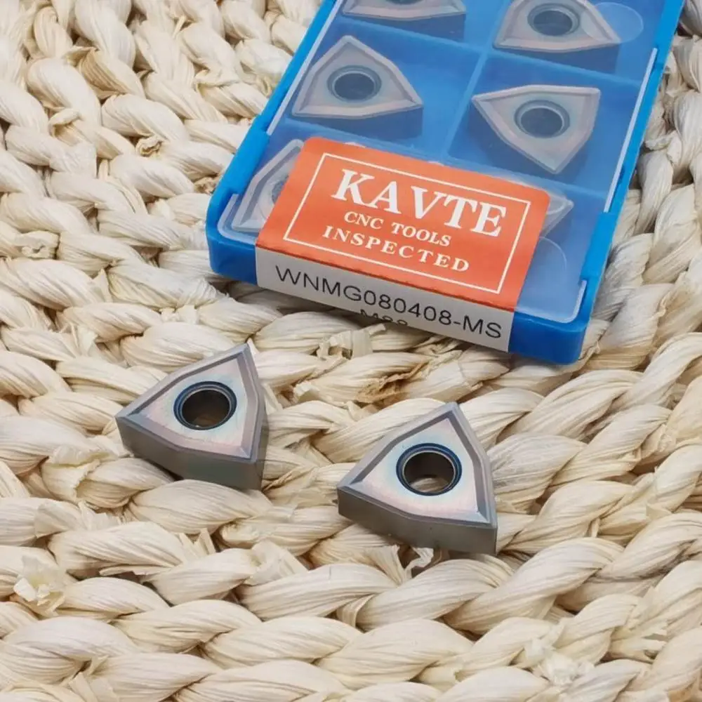 Kavte WNMG080404-MA WNMG080408-MA ms jms外側の円旋盤旋削工具インサート、カラフルなコーティング、のための特別なステンレス鋼