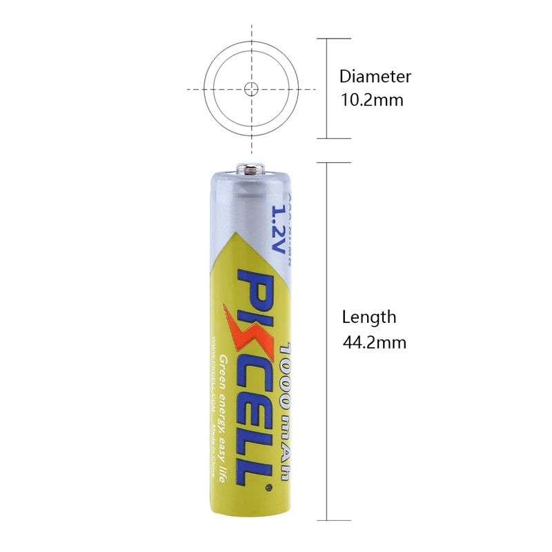 50 sztuk PKCELL rechargea 1.2v NI-MH AAA bateria 3A 1000MAH AAA akumulator aaa baterie ni-mh bateria