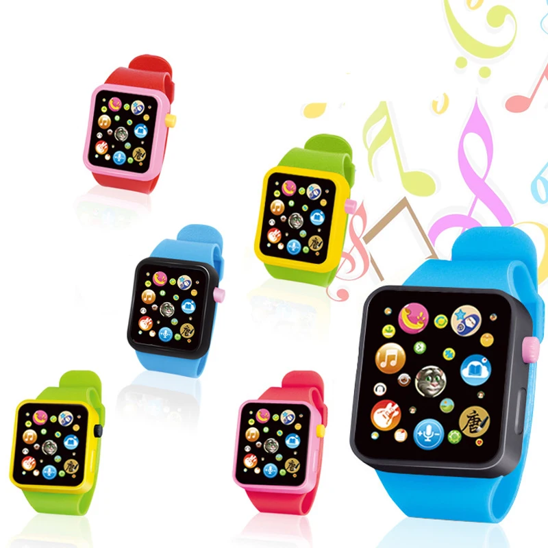 Baby Montessori Electronic Watch Toys 8 Major Functions Clock Up Watch Kids Music Toy