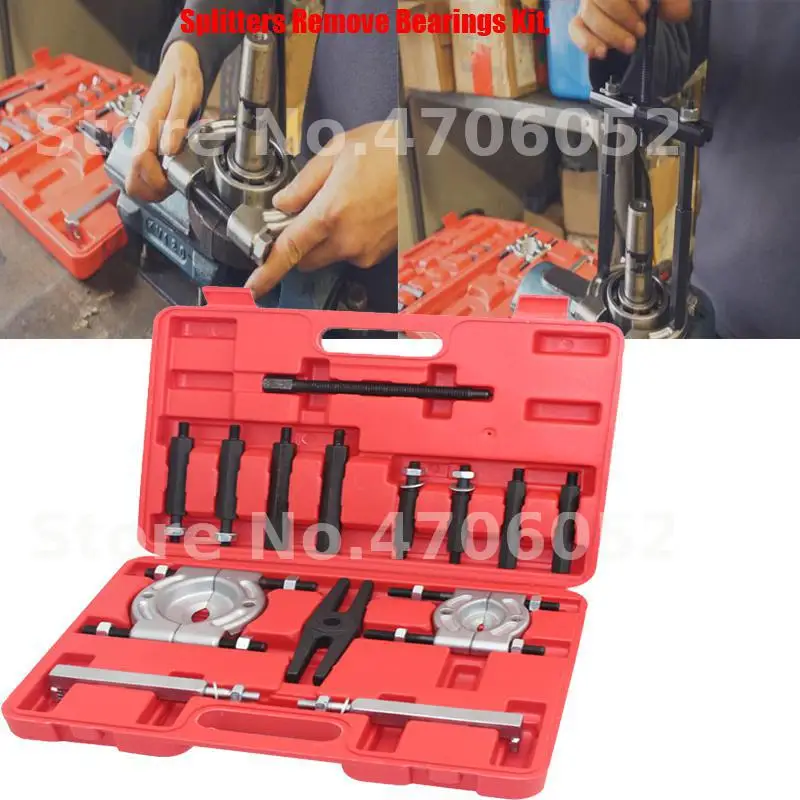 

14Pcs 2 Size Bearing Separator Bearing Removal Puller Bar-Type 2" 3" Splitter Long Jaw Gear Pulley