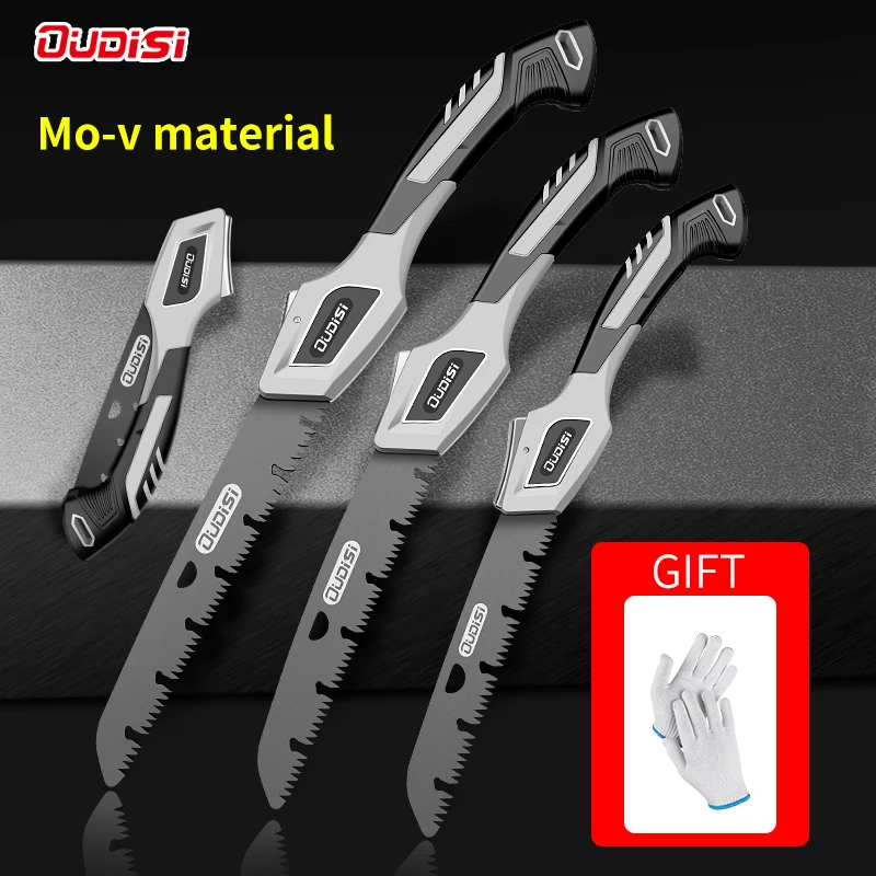 U-Shaped Turbine Folding Pruning Saw Woodworking Cutting Tools Collapsible Safe