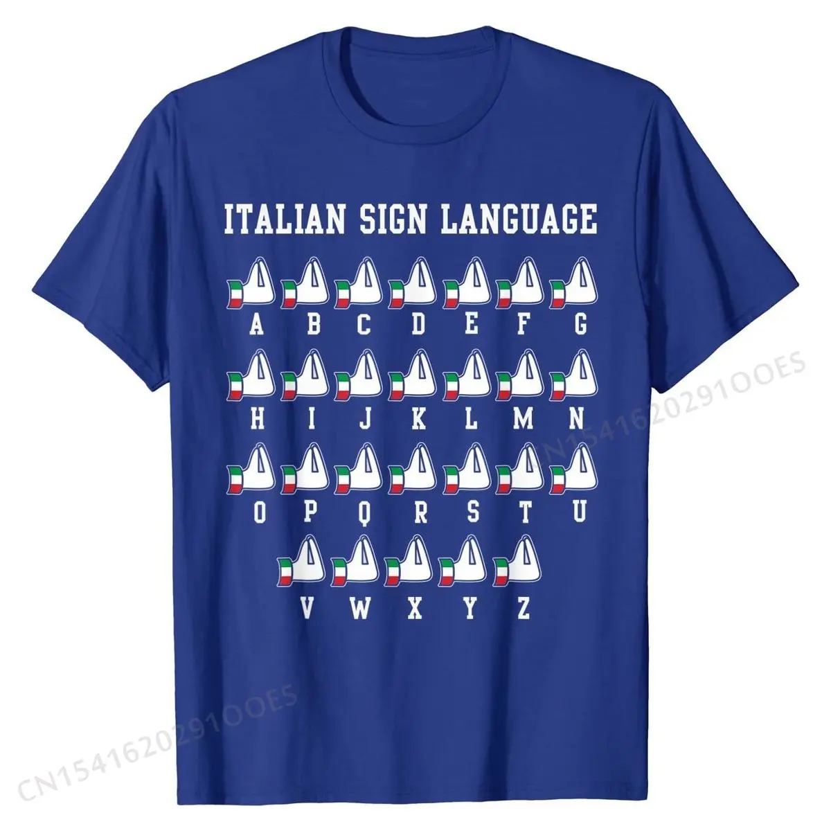 Italian Sign Language Italia Italy Italiano T-Shirt Cotton Men Tops T Shirt Birthday T Shirt Unique Prevalent