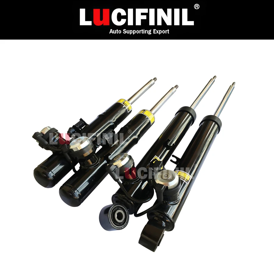 LuCIFINIL 4X Front Rear Shock Absorber Spring Strut With Sensor Fit Audi Q5 A4 8R0513026J(25J) 8R0413030J(29J)