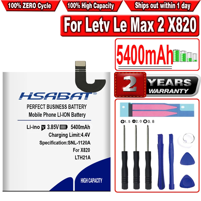 HSABAT LTH21A 5400mAh Battery for Letv Le Max 2 X820 Le Max2 5.7inch X821 LeMax2 X822 X829