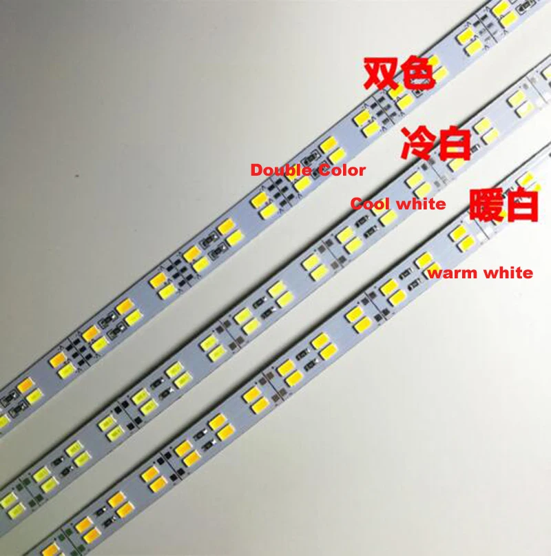  100pcs/lot 5730 144 Leds 1m Row Warm Cool White 5630smd Dc12v 30w Double Color 12v Led Car Light Hard Strip Bar