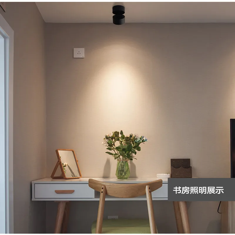 Dimmable 7W 10W 12W 15W Surface Mounted LED Downlight Spot Light 360 angle revolve Dimmable LED Downlight AC85-265V + LED Driver