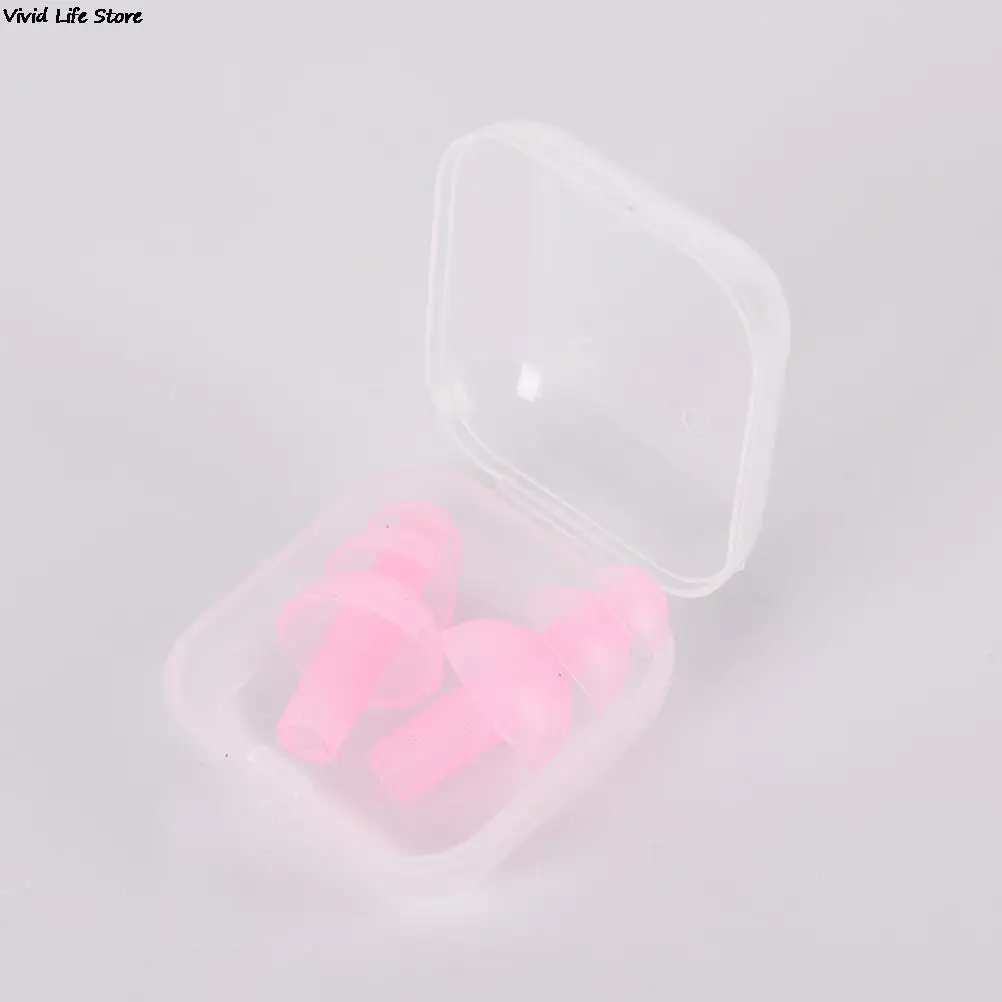 Swimming Accessories Soft Silicone Swimming Ear Plugs Sound Noise Reduction Earplug With Retail Box for Swim Sleep Snoring