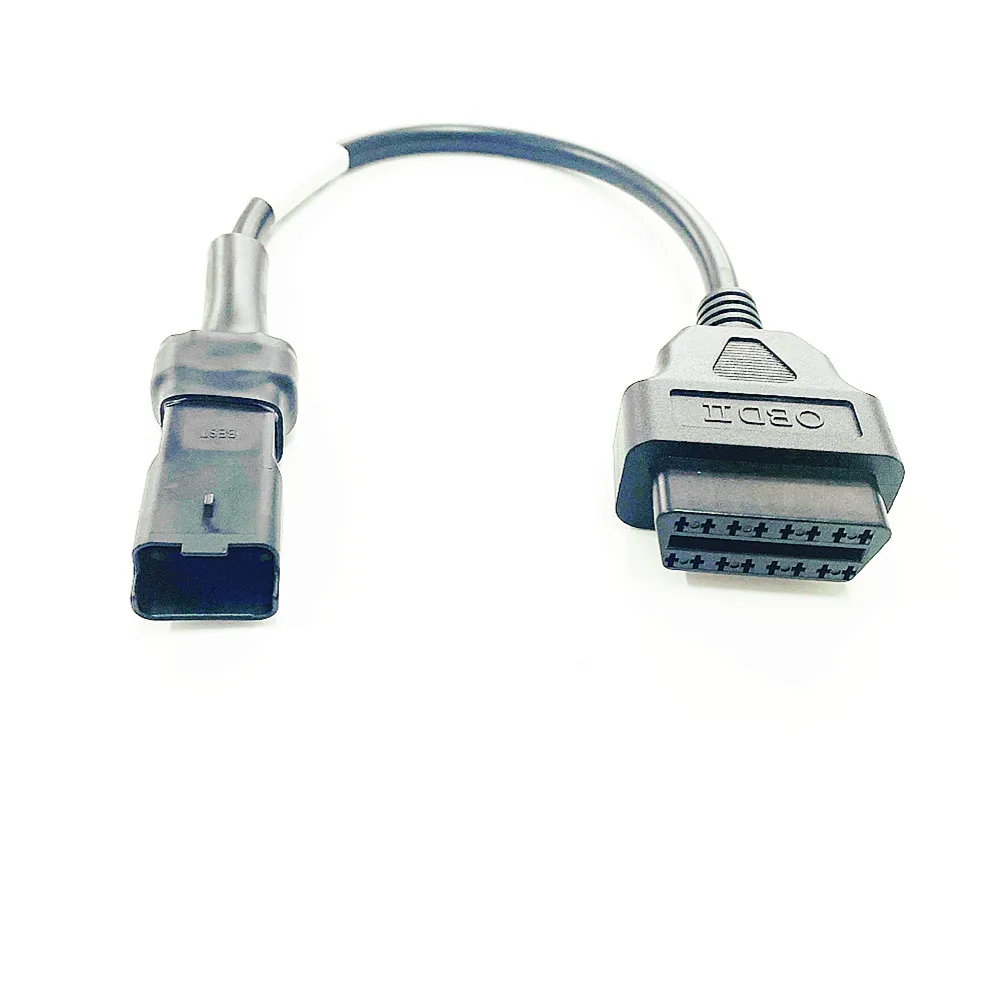 Złącze motocyklowe OBD2 dla YAMAHA/SUZUKI/Kawasaki/HONDA/Delphi/Ducati 3pin 4pin 6pin Adapter 3 4 6 PIN OBD 2 przedłużacz