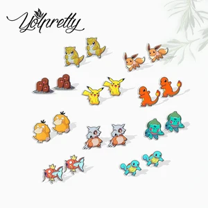 2024 New Fashion Cartoon Pocket Elves 동물 캐릭터 에폭시 핸드라크 아크릴 스터드 이어링 크리스마스 이어링 전 8 최고의 판매 악몽 - №3