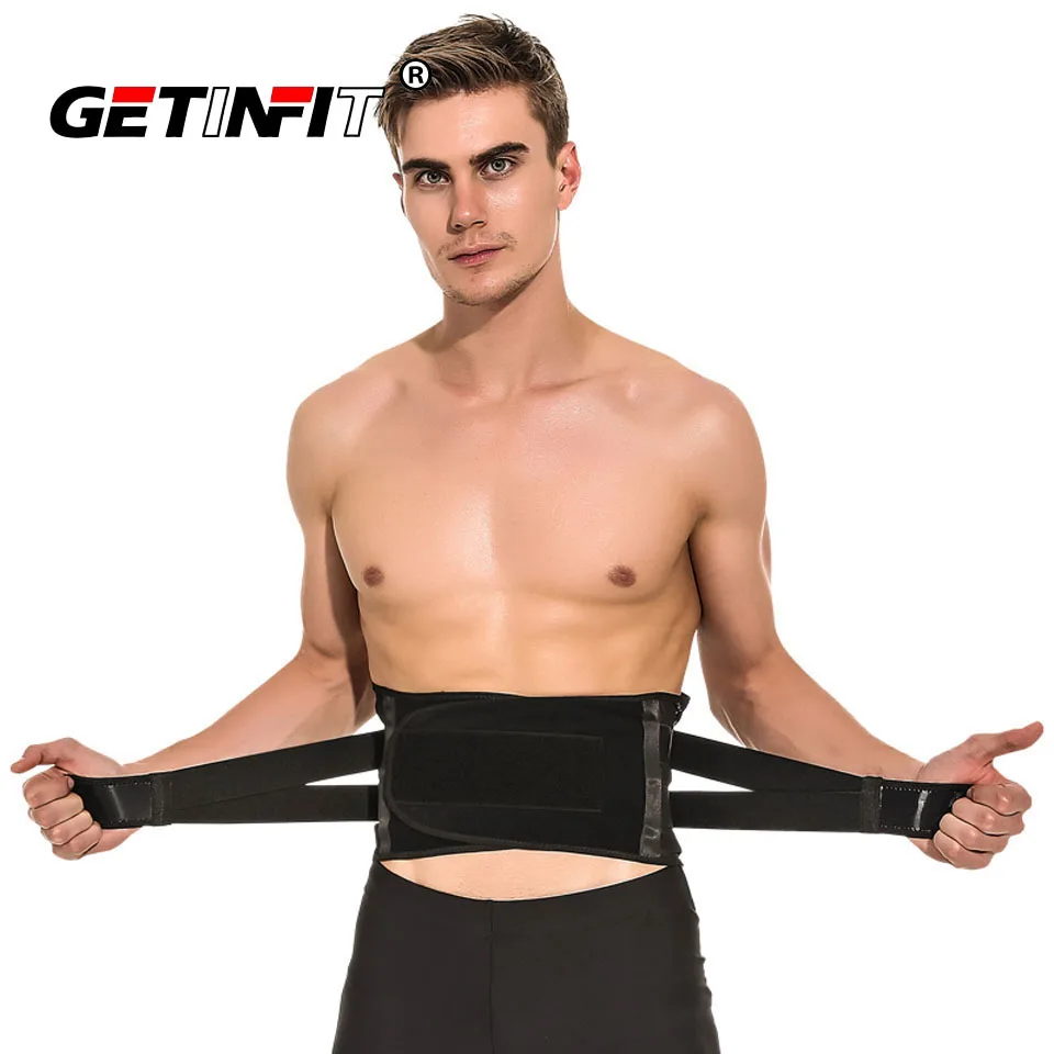 

Getinfit Waist Support Adjustable Elastic Men Women Trainer Sports Fitness Weightlifting 4 Springs Belt Lumbar Brace Protector