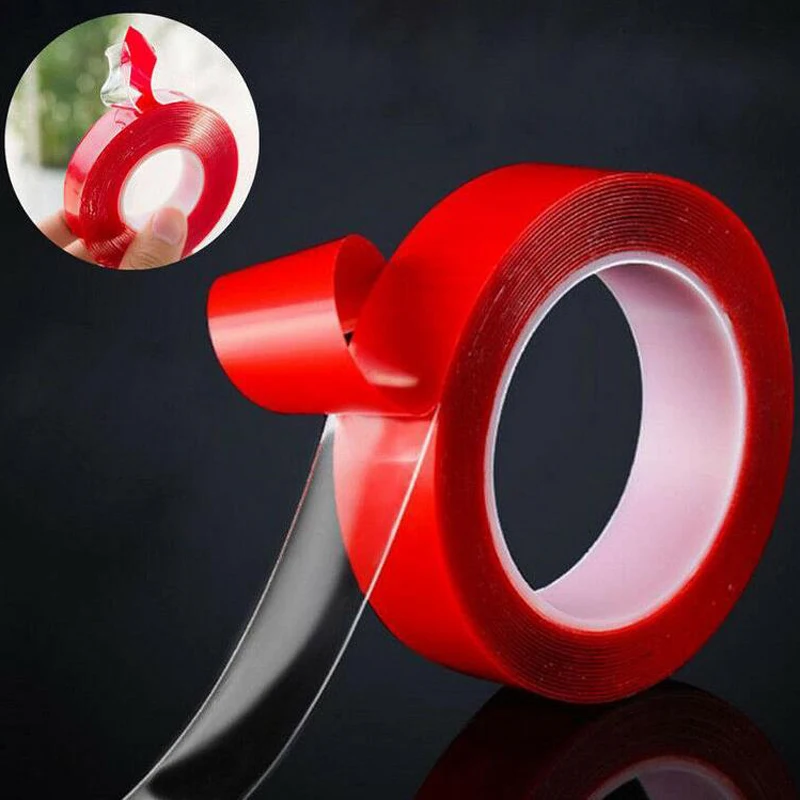 Double Sided Tape Sticker For Car High Strength No Traces Transparent Silicone Adhesive Sticker Car Styling