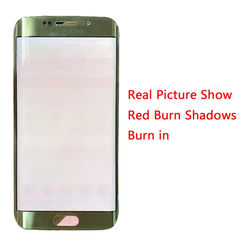 SUPER AMOLED Display For Samsung S6 Edge LCD Display With Frame 5.1\