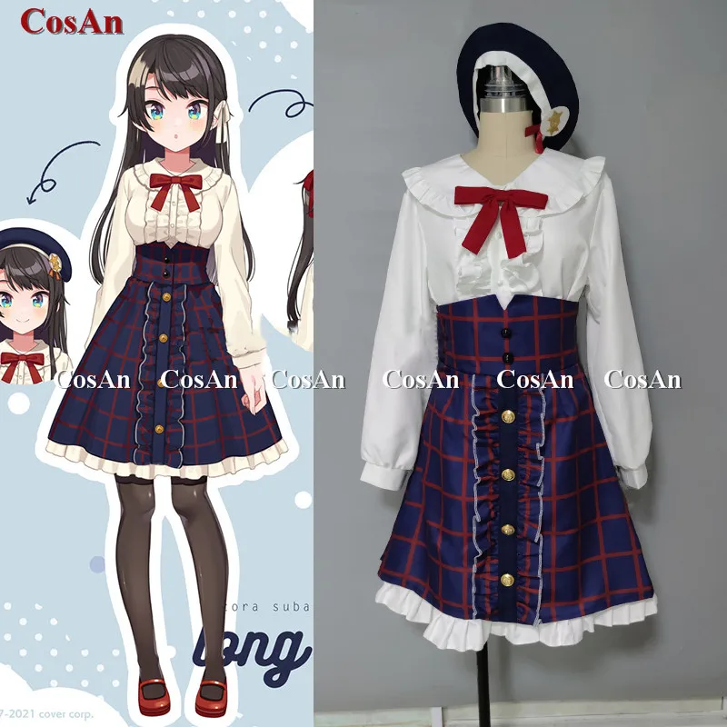 

Anime VTuber Hololive Ozora Subaru Cosplay Costume Fashion Lovely Sweet Uniforms Activity Party Role Play Clothing Custom-Make