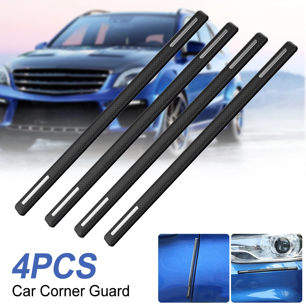 

4pcs Car Accessories Bumper Corner Guard Cover Anti Scratch Protector Sticker Strips Protection Body Protector Molding