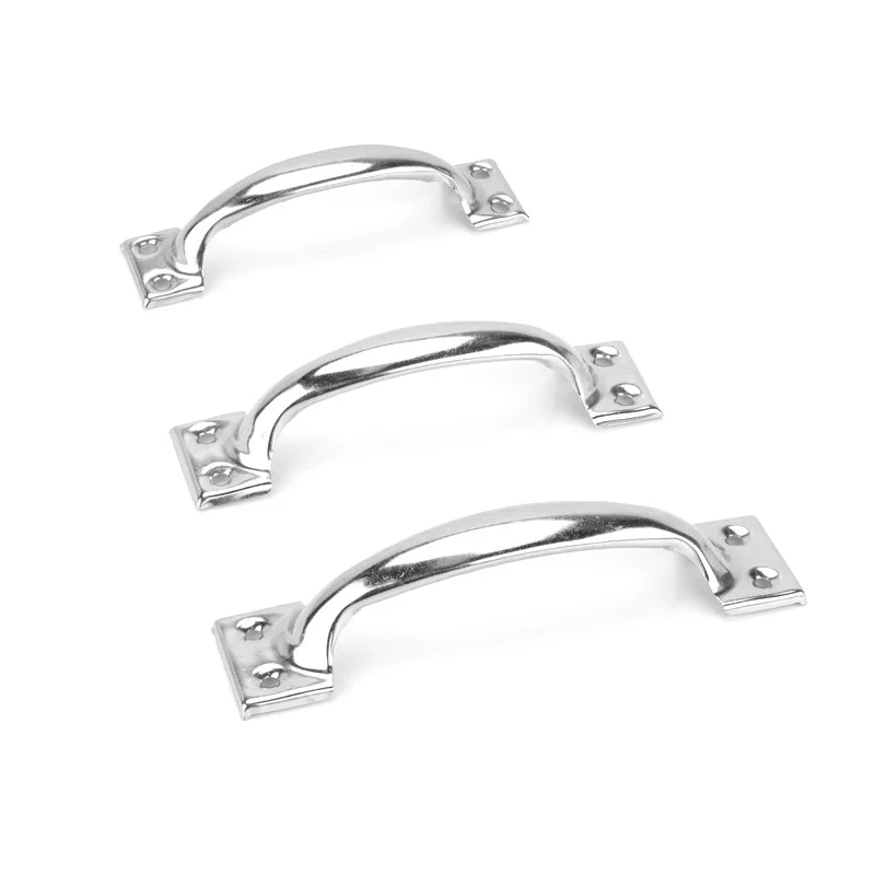 The stainless steel bow handle is suitable for various scenes such as gates, rolling doors, cabinet drawers, etc.